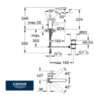 GROHE EUROCUBE LAVABO
